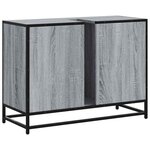 vidaXL Armoire lavabo de salle de bain sonoma gris bois d'ingénierie