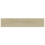 vidaXL Panneaux bibliothèque 4 Pièces Chêne sonoma 100x20x1 5cm Aggloméré