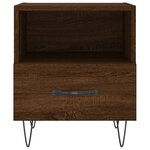 vidaXL Tables de chevet 2 Pièces chêne marron 40x35x47 5 cm