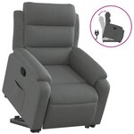 vidaXL Fauteuil inclinable Gris foncé Tissu