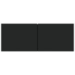 vidaXL Meubles TV 2 Pièces Noir 80x30x30 cm Bois d'ingénierie
