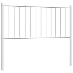 vidaXL Tête de lit de remplacement métal blanc 100 cm