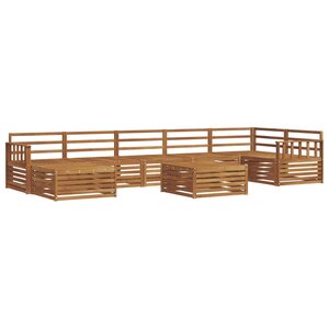 vidaXL Ensemble de canapés d'extérieur 8 pc Naturel