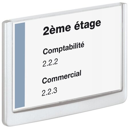 CLICK SIGN, plaque de porte, plastique, A5 (210 x 148,5 mm), blanc