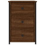 vidaXL Tables de chevet 2Pièces chêne marron 40x36x60cm Bois d'ingénierie
