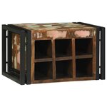 vidaXL Étagère à vin 46 x 35 x 27.5 cm Bois massif de récupération
