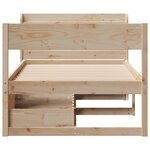 vidaXL Cadre de lit sans matelas 100x200 cm bois massif de pin