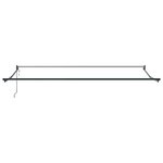 vidaXL Auvent rétractable anthracite et blanc 4 5x3 m tissu/aluminium