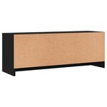 vidaXL Meuble TV noir 102x30x37 5 cm bois d'ingénierie
