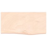 vidaXL Étagère murale 60x30x(2-4) cm bois de chêne massif non traité