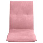 vidaXL Fauteuil de sol ajustable Rose Velours