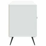 vidaXL Meuble TV Blanc 102 x 34 5 x 50 cm Bois d'ingénierie