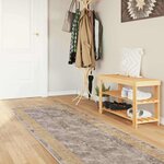 vidaXL Coureur de Tapis MARSA Gris 80 x 400 cm Polyester et PVC