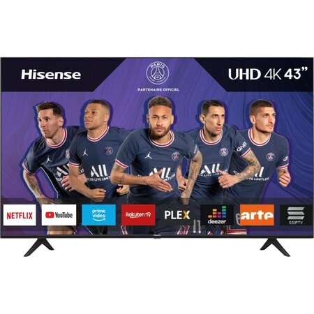Hisense 43ae7000f tv led 43'' (108cm) uhd 4k - hdr - smart tv - ecran sans bord - 3 x hdmi 2.0