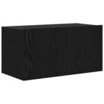 vidaXL Meuble TV Noir 60 x 30 x 30 cm Bois d'ingénierie