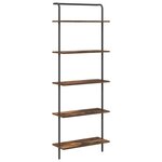 vidaXL Étagère Chêne fumé 60 x 24 x 168 cm Bois d'ingénierie