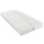 vidaXL Lit avec matelas Noir Velours 120 x 200 cm