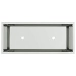 vidaXL Bac de jardin surélevé Argent 60 x 26 x 45 cm Acier galvanisé