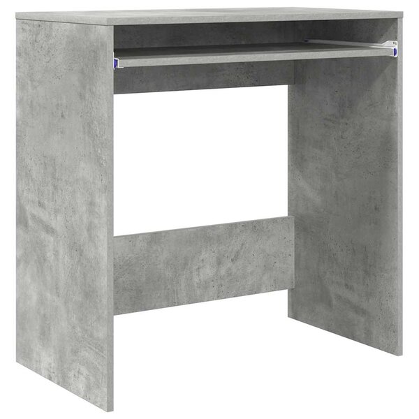 vidaXL Bureau Gris béton 77 5 x 43 x 79 cm Bois d'ingénierie