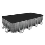 Bestway piscine hors-sol tubulaire power steel ratán 488x244x122 cm épurateur a cartouche de 3028 l/h bâche et échelle