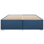 vidaXL Cadre de lit sans matelas bleu 200x200 cm tissu