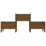 vidaXL Jardinière Marron miel 178 5x44x75 cm Bois massif de pin