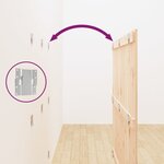 vidaXL Tête de lit murale 146 5x3x110 cm Bois massif de pin