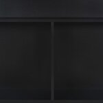 vidaXL Table de bar avec 2 dessus de table Noir 130 x 40 x 120 cm