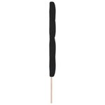 vidaXL Têtière LED noire de 80 cm en tissu