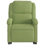 vidaXL Fauteuil de massage inclinable Vert clair Velours