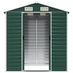 vidaXL Abri de jardin vert 191x130x198 cm acier galvanisé