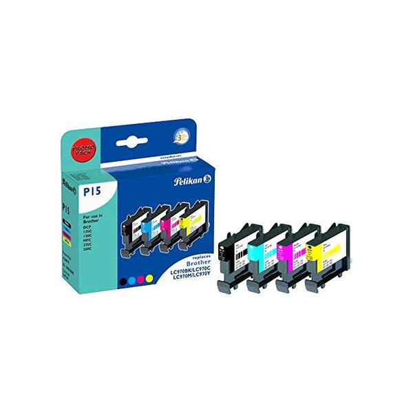 P15 cartouche jet d'encre compatible avec oem pack lc970 pelikan printing