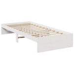 vidaXL Lit de jour sans matelas blanc 100x200 cm bois de pin massif