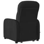 vidaXL Fauteuil inclinable de massage électrique Noir Tissu