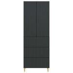 vidaXL Ensemble de Meubles 2 Pièces 66 x 34 5 x 90 cm Bois d'ingénierie