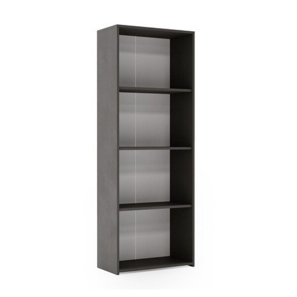 Bibliothèque Loni 160 x 60 cm - gris  étagère ouverte
