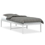 vidaXL Cadre de lit métal blanc 80x200 cm