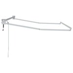 vidaXL Cadre de store rétractable électrique Blanc 2 5 x 2 m Aluminium
