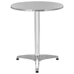 vidaXL Mobilier à dîner d'extérieur 5 Pièces Aluminium Argenté