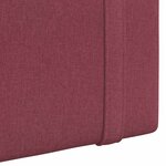 vidaXL Tête de lit suspendue Bordeaux tissu