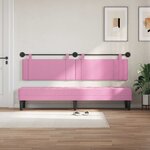 vidaXL Tête de lit suspendue Rose Tissu
