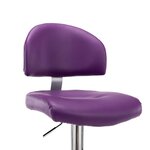 vidaXL Tabourets de bar lot de 2 violet similicuir