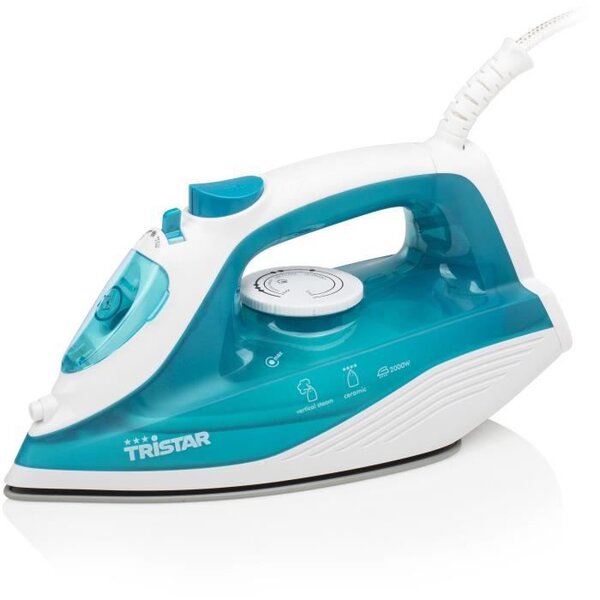 Tristar st-8300 fer a repasser avec vapeur continue 2000w  semelle céramique-vapeur réglable-16 g/min