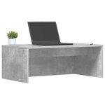 vidaXL Bureau mural Gris béton 80 x 45 x 30 cm Bois d'ingénierie