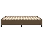 vidaXL Cadre de lit sans matelas marron foncé 140x200 cm tissu