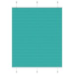 vidaXL Store plissé vert pétrole 110x150cm largeur du tissu 109 4cm