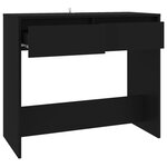 vidaXL Table console Noir 89x41x76 5 cm Acier