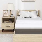 vidaXL Surmatelas Blanc 80 x 200 cm Tissu Jacquard