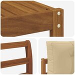 vidaXL Ensemble de canapés d'extérieur 8 Pièces Naturel et Beige