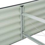 vidaXL Lit surélevé de jardin 240x80x44 cm Acier galvanisé Gris
